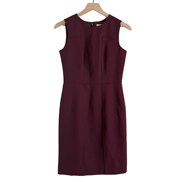NWT Banana Republic Factory Women’s Sleeveless‎ Sheath Dress Maroon Red Size 2 - Picture 1 of 8